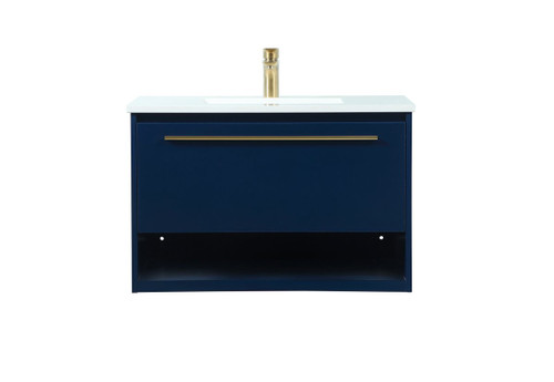 Roman 30" Single Blue Bathroom Vanity (VF43530MBL)