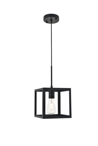 Resolute 1 Light Black Pendant (LD4063D8BK)