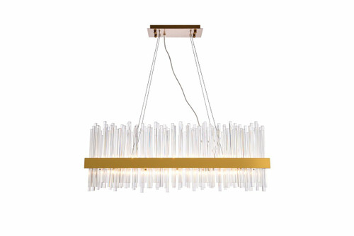 Dallas 20 Light Gold Chandelier With Clear Crystal (3000G36G)