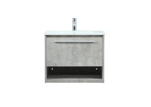 Roman 24" Single Concrete Grey Bathroom Vanity (VF43524MCG)