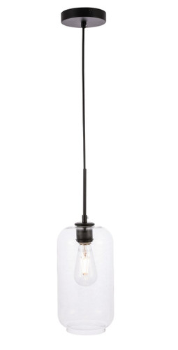 Collier 1 Light Black Pendant With Clear Glass (LD2276BK)