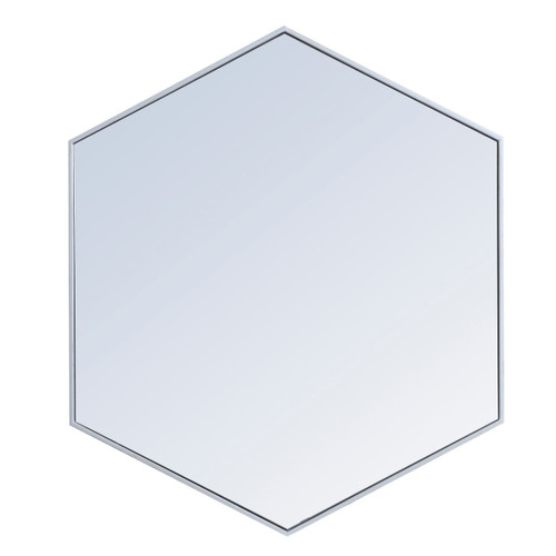 Monet Silver Hexagon Mirror (MR4541S)