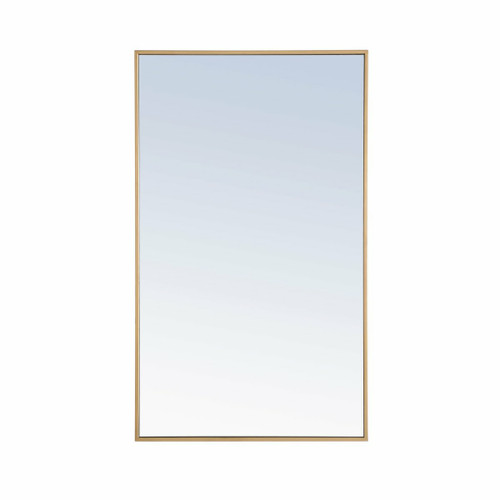 Monet Brass Rectangular Mirror (MR4075BR)