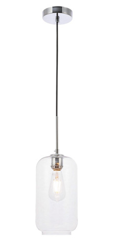 Collier 1 Light Chrome Pendant With Clear Glass (LD2276C)