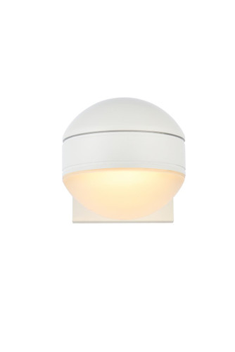 Raine Integrated LED Outdoor White Wall Sconce (LDOD4011WH)