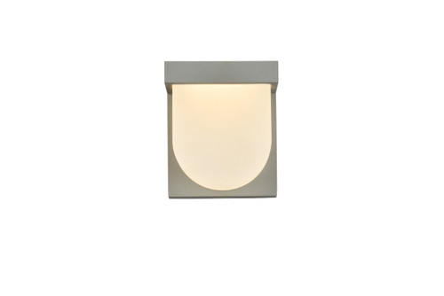 Raine Integrated LED Outdoor Silver Wall Sconce (LDOD4009S)