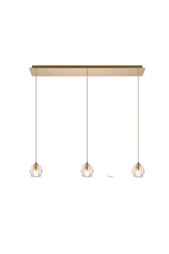 Eren 3 Light Gold Pendant (3505D28G)