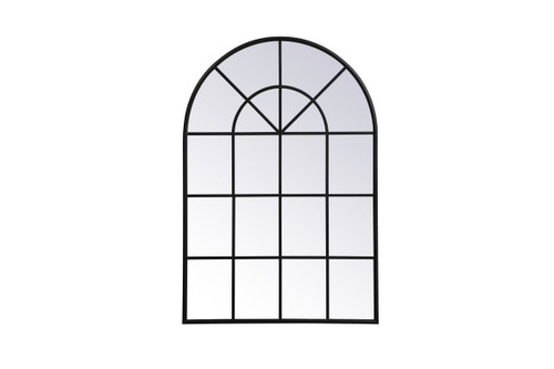 Motif Black Windowpane Mirror (MR613653BK)
