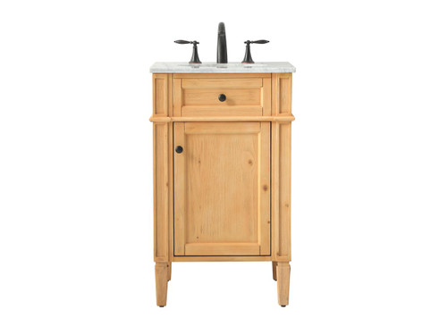 Park Avenue 21" Single Natural Wood Bathroom Vanity (VF12521NW)