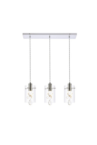 Hana 3 Light Chrome Pendant (5202D24C)