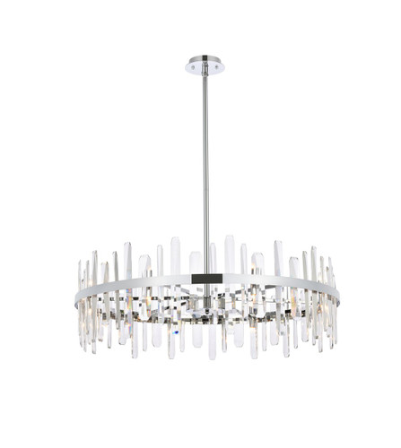 Serena 16 Light Chrome Chandelier With Clear Crystal (2200D36C)