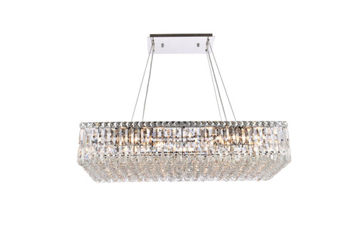 Maxime 16 Light Chrome Chandelier With Clear Crystal (V2034D36C/RC)