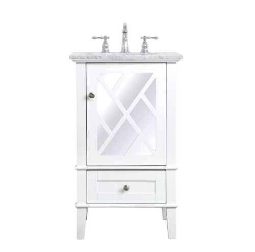 Luxe 21" Single White Bathroom Vanity (VF30221WH)