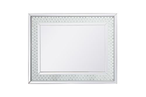 Sparkle Clear Rectangular Mirror With Crystal (MR913240)