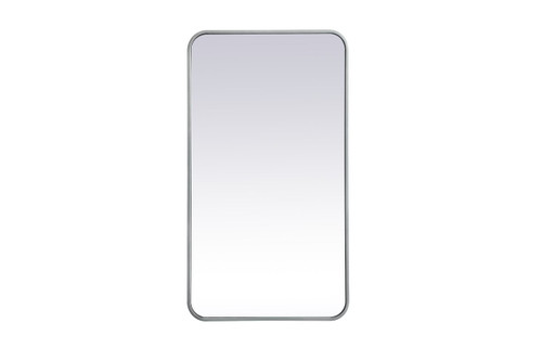 Evermore Soft Corner Silver Rectangular Mirror (MR802036S)
