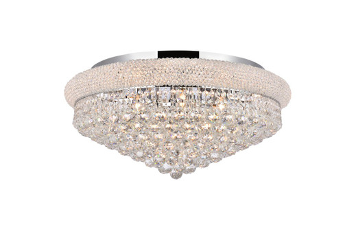 Primo 15 Light Chrome Flush Mount With Clear Crystal (V1800F28C/RC)