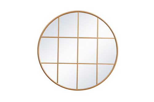 Motif Brass Windowpane Mirror (MR634242BR)