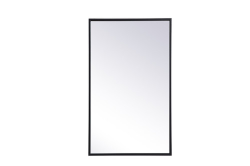 Wyn Metal Mirrored Black Medicine Cabinet (MR571728BLK)