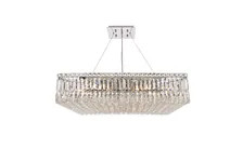 Maxime 12 Light Chrome Chandelier With Clear Crystal (V2032D32C/RC)