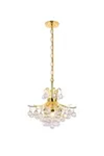 Toureg 6 Light Gold Pendant With Clear Crystal (V8000D16G/RC)