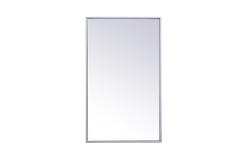 Wyn Metal Mirrored Silver Medicine Cabinet (MR571728S)