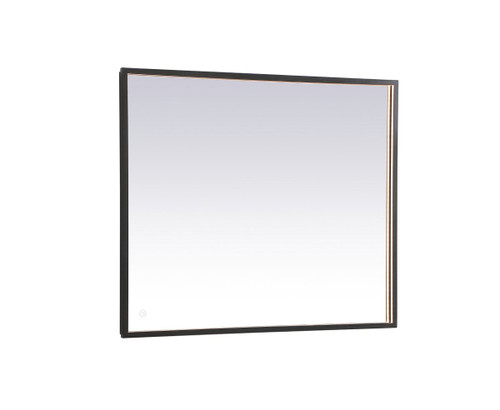 Pier LED Black Rectangular Mirror (MRE62740BK)