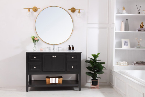 Collier 1 Light Brass And Clear Glass Left Wall Sconce (LD2306BR)