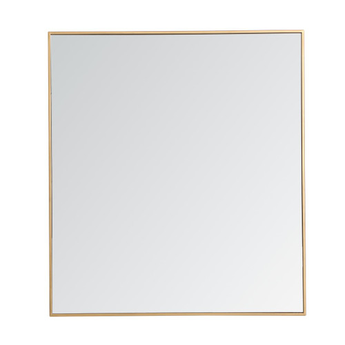 Monet Brass Rectangular Mirror (MR43640BR)