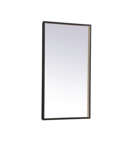 Pier LED Black Rectangular Mirror (MRE61836BK)