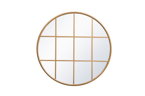 Motif Brass Windowpane Mirror (MR633636BR)