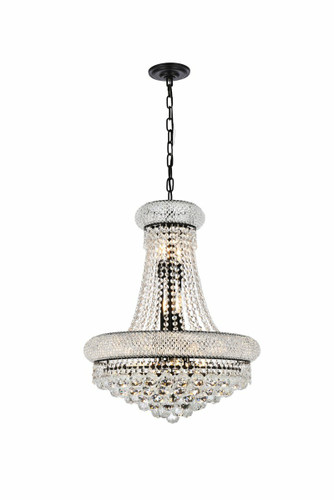 Primo 14 Light Black Chandelier (V1800D20BK/RC)