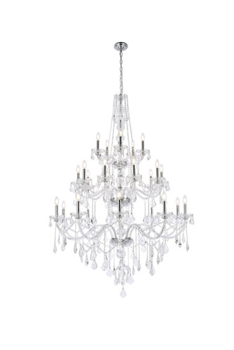 Verona 25 Light Chrome Chandelier Clear Royal Cut Crystal (V7825G43C/RC)