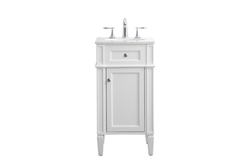 Park Avenue 18" Single White Bathroom Vanity (VF12518WH)