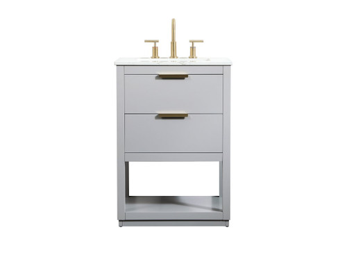 Larkin 24" Single Grey Bathroom Vanity (VF19224GR)