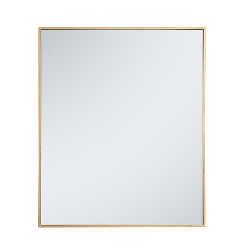 Monet Brass Rectangular Mirror (MR43036BR)