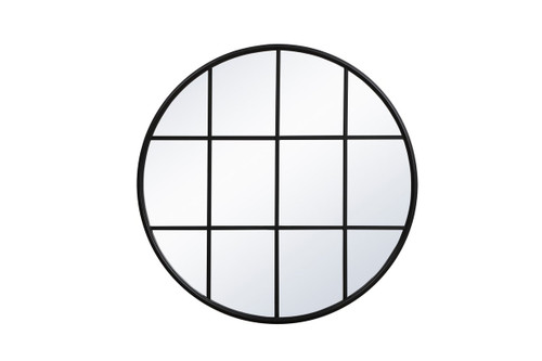 Motif Black Windowpane Mirror (MR633636BK)
