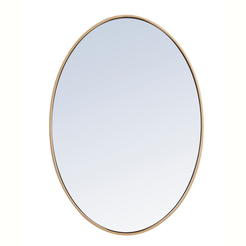 Monet Brass Oval Mirror (MR4624BR)