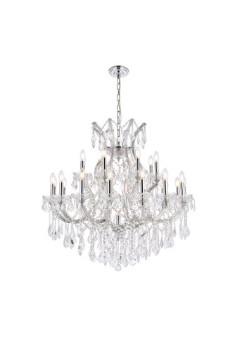 Maria Theresa 24 Light Chrome Chandelier Clear Royal Cut Crystal (2800D36C/RC)
