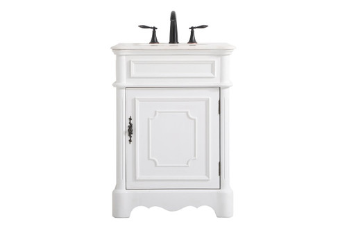 Francis 24" Single Antique White Bathroom Vanity (VF30424AW)