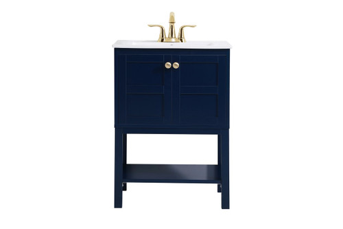 Mason 24" Single Blue Bathroom Vanity (VF2524BL)