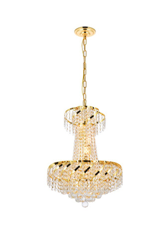 Belenus 6 Light Gold Pendant With Clear Crystal (VECA1D18G/RC)