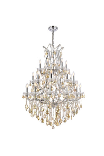 Maria Theresa 28 Light Chrome Chandelier With Crystal (2800D38C-GT/RC)