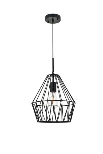 Candor 1 Light Black Pendant (LD4008D11BK)