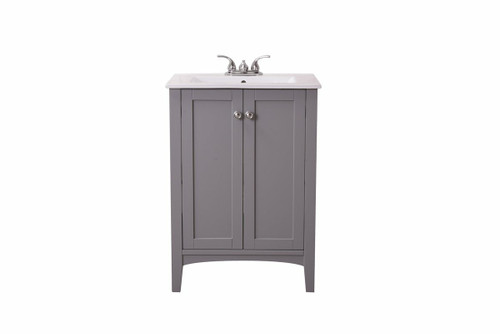 MOD 24" Single Soft Grey Bathroom Vanity (VF-2006)