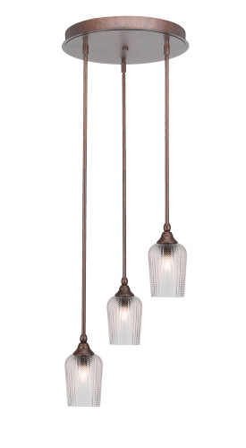 Empire 3 Light Cluster Pendalier In Bronze (2143-BRZ-4250)