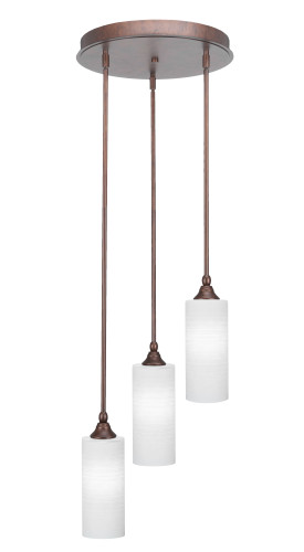 Empire 3 Light Cluster Pendalier In Bronze (2143-BRZ-4091)