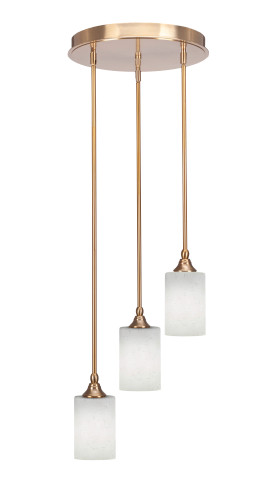 Empire 3 Light Cluster Pendalier In New Age Brass (2143-NAB-310)