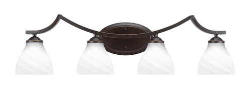 Zilo 4 Light Vanity Light In Dark Granite (554-DG-4761)