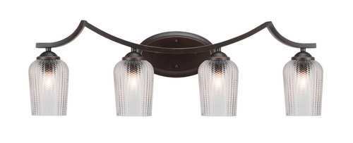 Zilo 4 Light Vanity Light In Dark Granite (554-DG-4250)