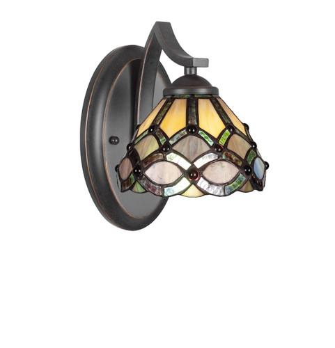 Zilo 1 Light Wall Sconce In Dark Granite (551-DG-9435)